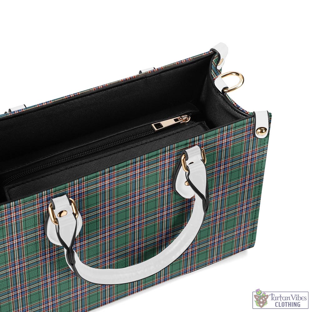 Tartan Vibes Clothing MacFarlane Hunting Ancient Tartan Luxury Leather Handbags