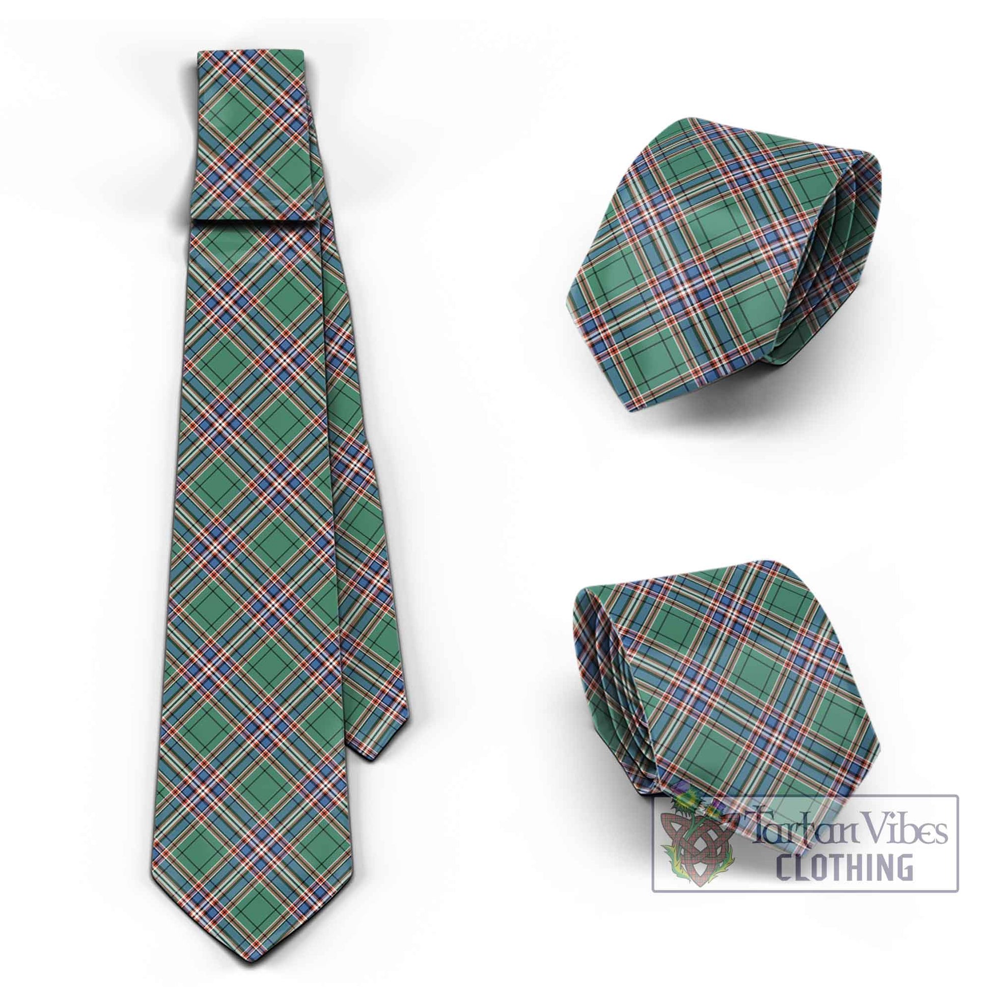 Tartan Vibes Clothing MacFarlane Hunting Ancient Tartan Classic Necktie Cross Style