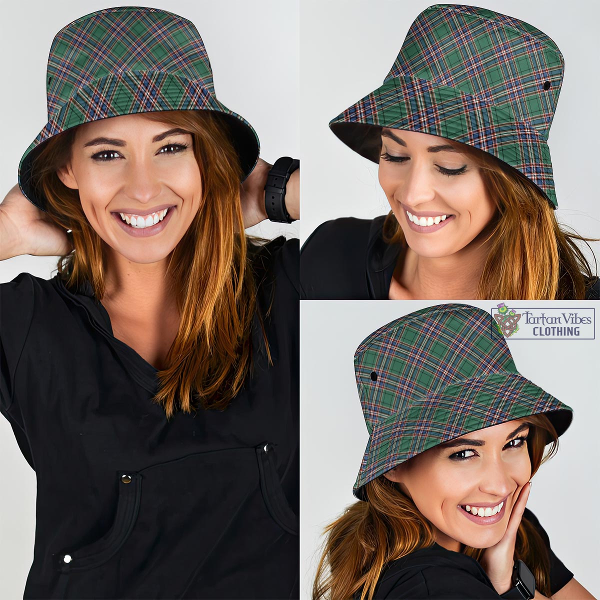 Tartan Vibes Clothing MacFarlane Hunting Ancient Tartan Bucket Hat