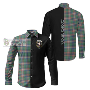 MacFarlane Hunting Ancient Tartan Long Sleeve Button Shirt with Family Crest and Half Of Me Style