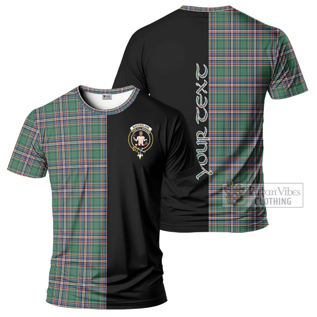 MacFarlane Hunting Ancient Tartan T-Shirt with Family Crest and Half Of Me Style Kid's Shirt - Tartanvibesclothing Shop