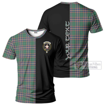 MacFarlane Hunting Ancient Tartan T-Shirt with Family Crest and Half Of Me Style