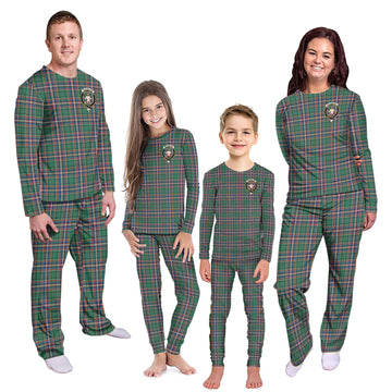 MacFarlane Hunting Ancient Tartan Pajamas Family Set with Family Crest