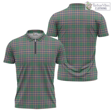 MacFarlane Hunting Ancient Tartan Zipper Polo Shirt