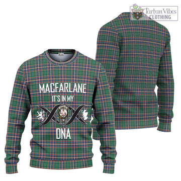 MacFarlane Hunting Ancient Tartan Ugly Sweater with Family Crest DNA In Me Style