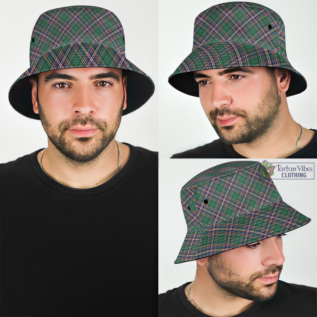 Tartan Vibes Clothing MacFarlane Hunting Ancient Tartan Bucket Hat