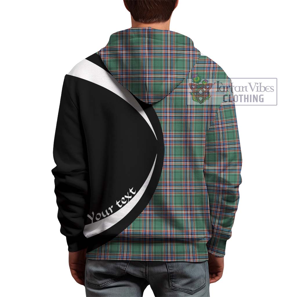 Tartan Vibes Clothing MacFarlane Hunting Ancient Tartan Hoodie with Family Crest Circle Style