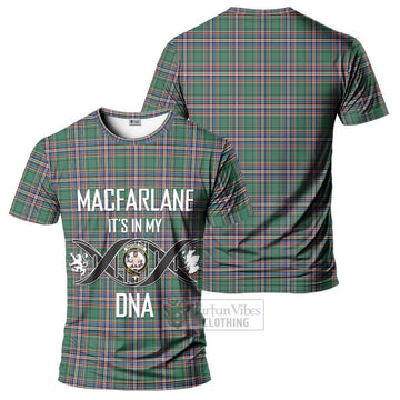 MacFarlane Hunting Ancient Tartan T-Shirt with Family Crest DNA In Me Style