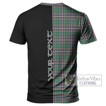 MacFarlane Hunting Ancient Tartan T-Shirt with Family Crest and Half Of Me Style