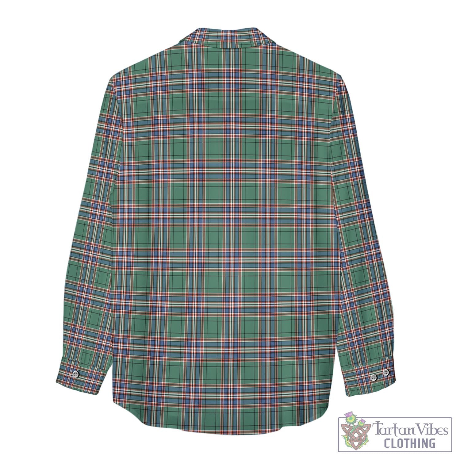 Tartan Vibes Clothing MacFarlane Hunting Ancient Tartan Womens Casual Shirt with Family Crest