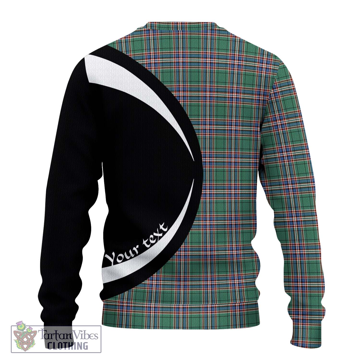 MacFarlane Hunting Ancient Tartan Knitted Sweater with Family Crest Circle Style - Tartan Vibes Clothing