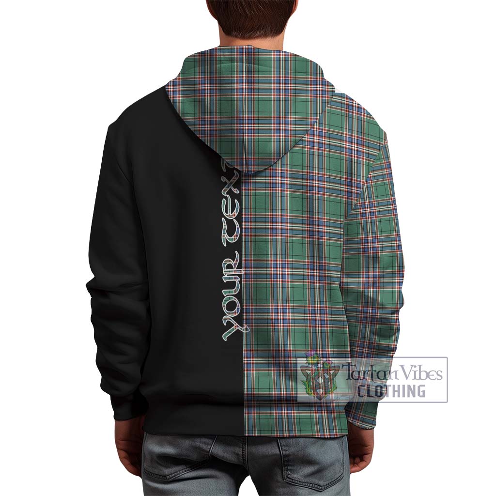 Tartan Vibes Clothing MacFarlane Hunting Ancient Tartan Hoodie with Family Crest and Half Of Me Style