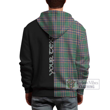 MacFarlane Hunting Ancient Tartan Hoodie with Family Crest and Half Of Me Style