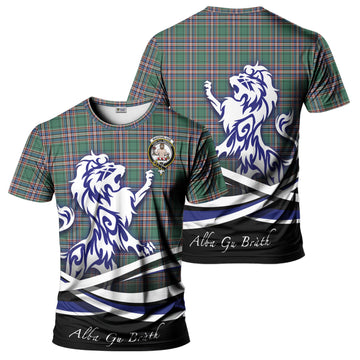 MacFarlane Hunting Ancient Tartan T-Shirt with Alba Gu Brath Regal Lion Emblem