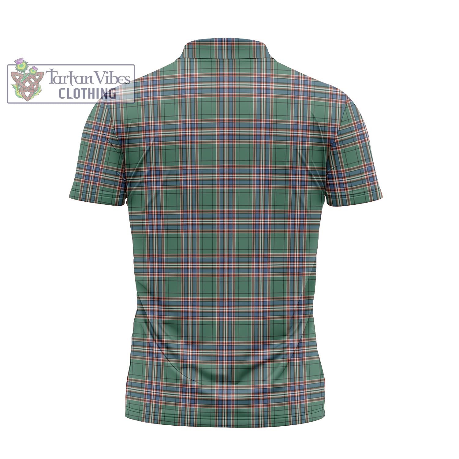 Tartan Vibes Clothing MacFarlane Hunting Ancient Tartan Zipper Polo Shirt with Family Crest