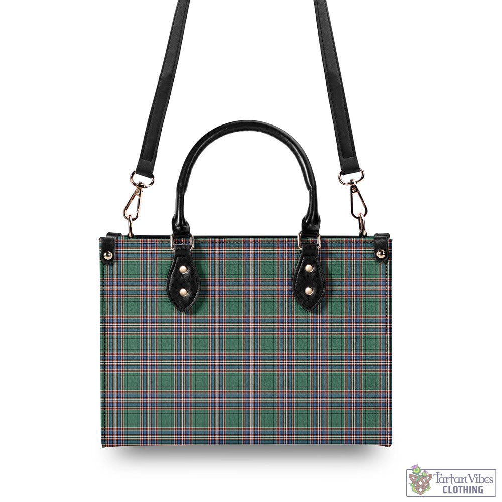 Tartan Vibes Clothing MacFarlane Hunting Ancient Tartan Luxury Leather Handbags