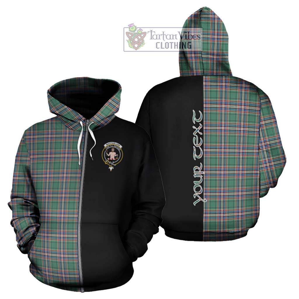 Tartan Vibes Clothing MacFarlane Hunting Ancient Tartan Hoodie with Family Crest and Half Of Me Style