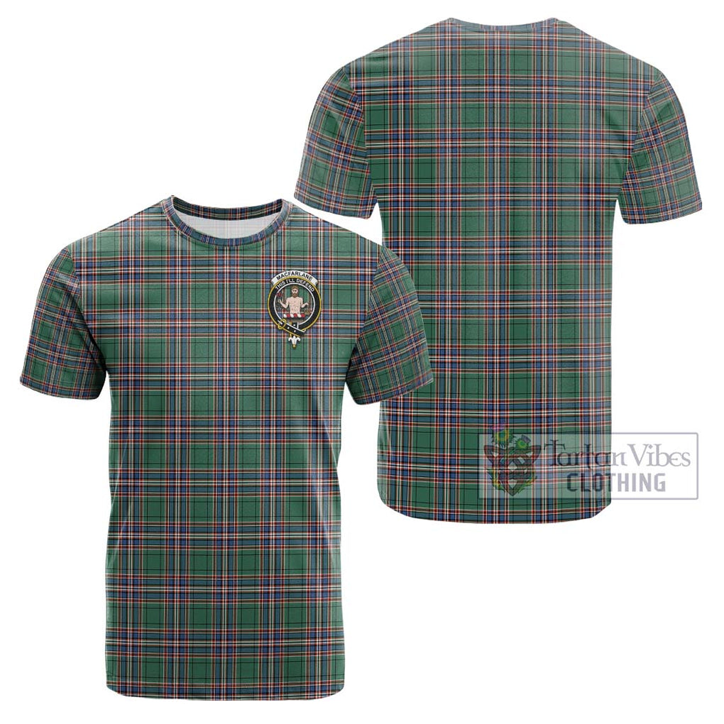 MacFarlane Hunting Ancient Tartan Cotton T-Shirt with Family Crest Kid's Shirt - Tartanvibesclothing Shop