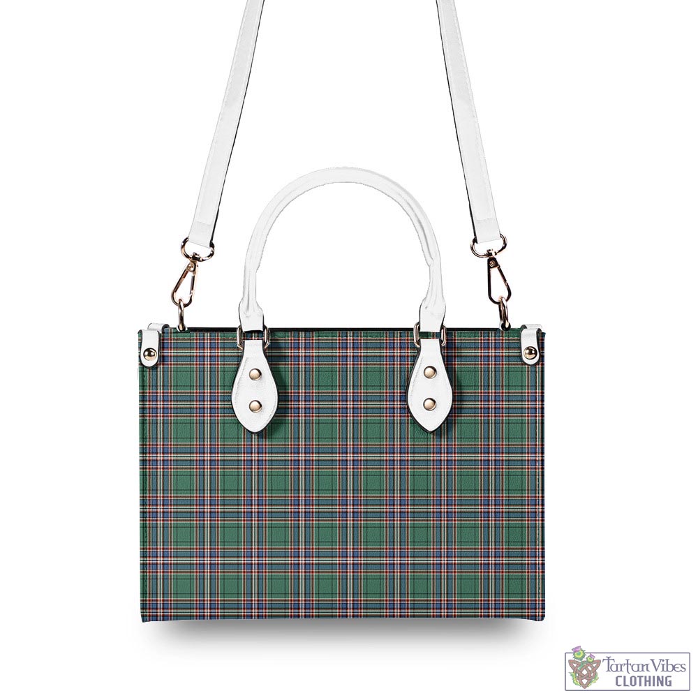 Tartan Vibes Clothing MacFarlane Hunting Ancient Tartan Luxury Leather Handbags