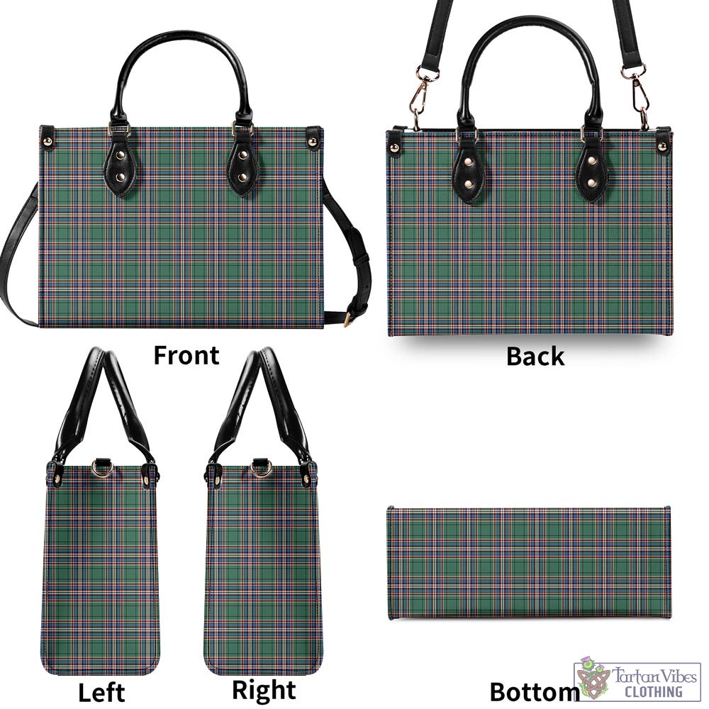 Tartan Vibes Clothing MacFarlane Hunting Ancient Tartan Luxury Leather Handbags