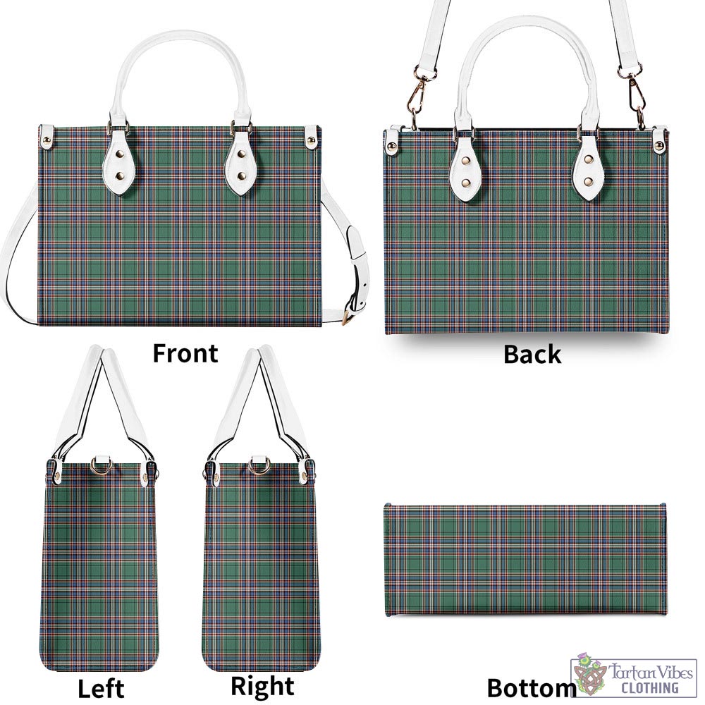 Tartan Vibes Clothing MacFarlane Hunting Ancient Tartan Luxury Leather Handbags