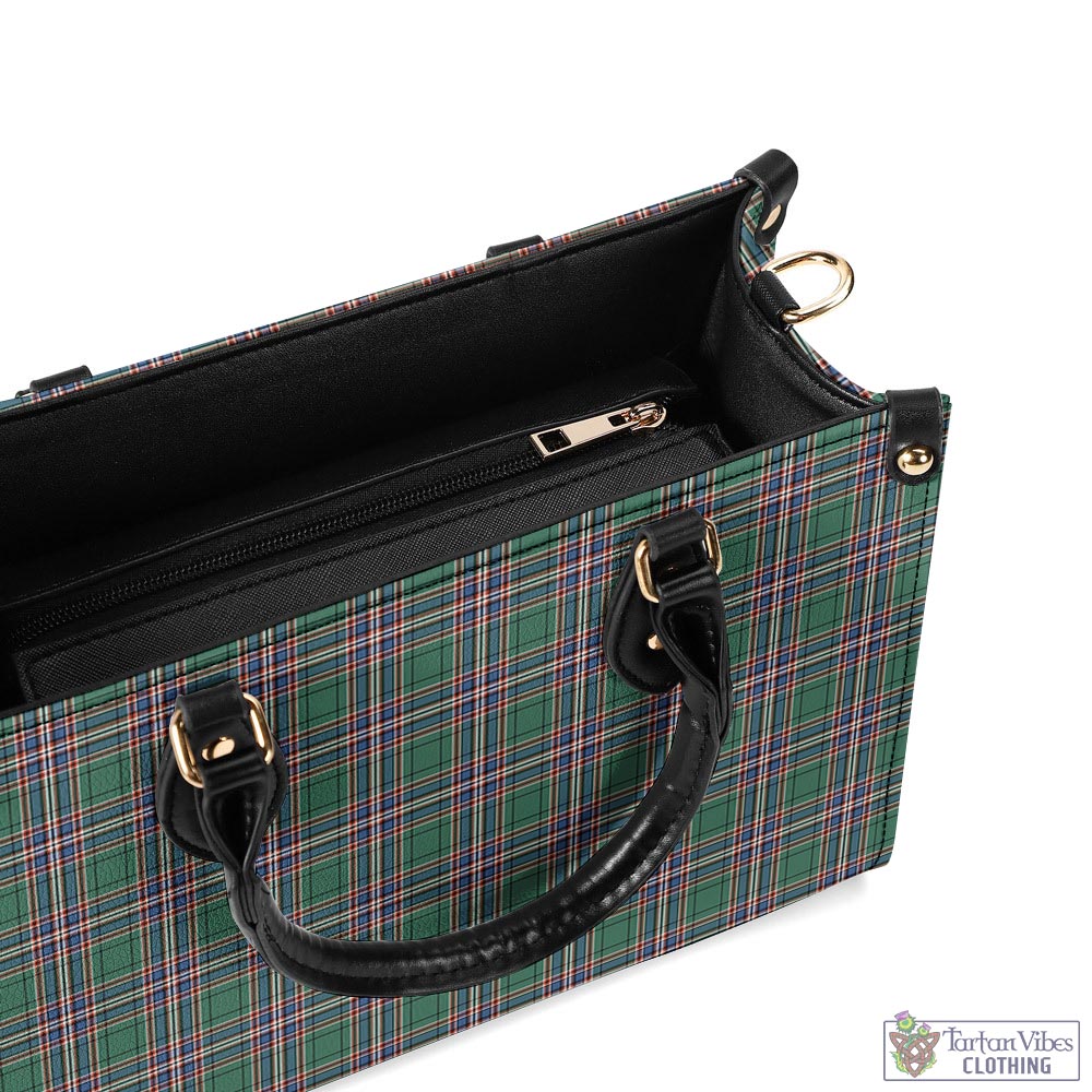 Tartan Vibes Clothing MacFarlane Hunting Ancient Tartan Luxury Leather Handbags