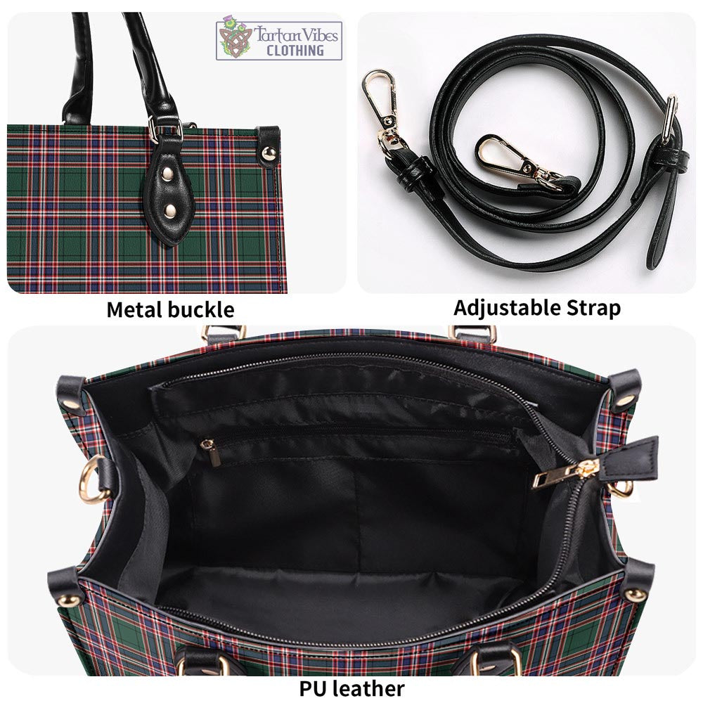 Tartan Vibes Clothing MacFarlane Hunting Modern Tartan Luxury Leather Handbags