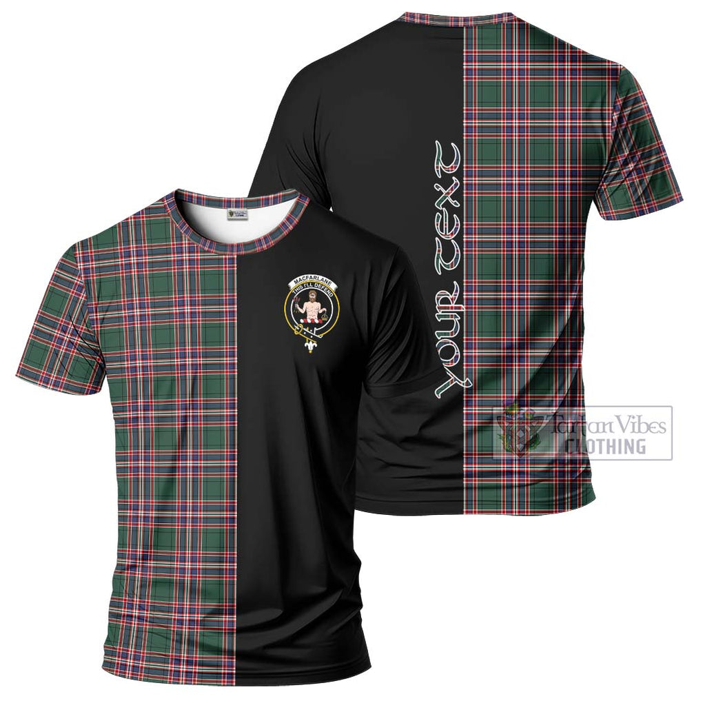 MacFarlane Hunting Modern Tartan T-Shirt with Family Crest and Half Of Me Style Kid's Shirt - Tartanvibesclothing Shop