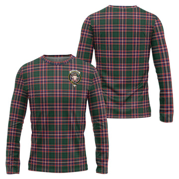 MacFarlane Hunting Modern Tartan Long Sleeve T-Shirt with Family Crest