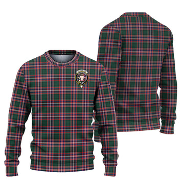 MacFarlane Hunting Modern Tartan Knitted Sweater with Family Crest