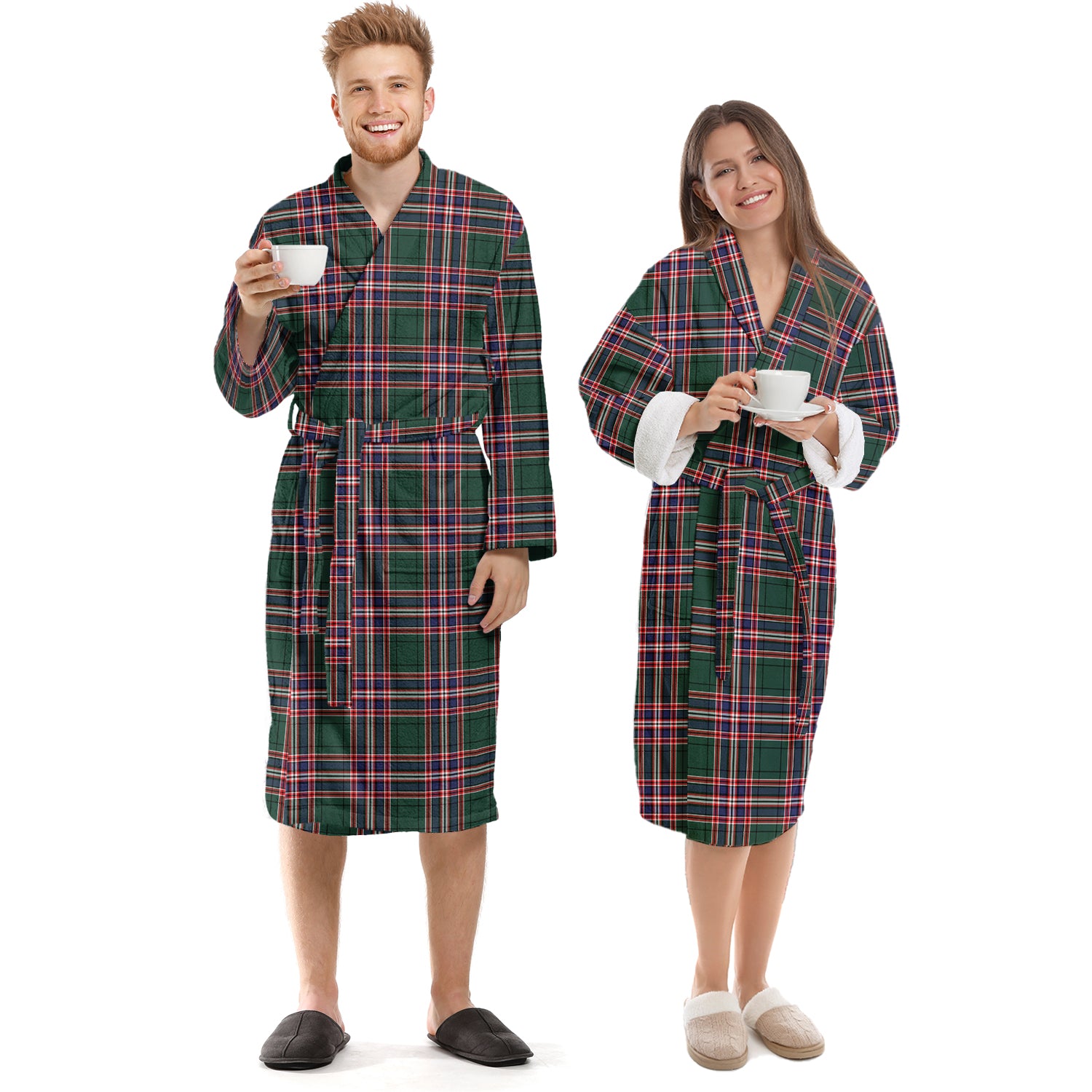 MacFarlane Hunting Modern Tartan Bathrobe Unisex S - Tartan Vibes Clothing