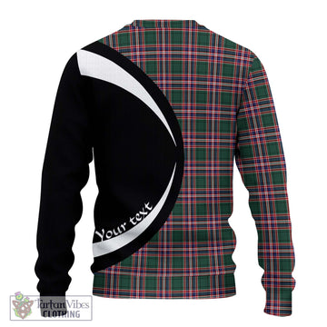 MacFarlane Hunting Modern Tartan Ugly Sweater with Family Crest Circle Style