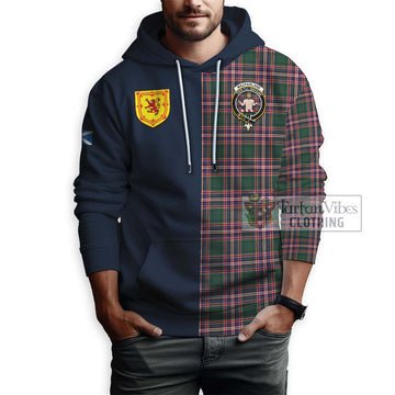 MacFarlane Hunting Modern Tartan Hoodie with Scottish Lion Royal Arm Half Style