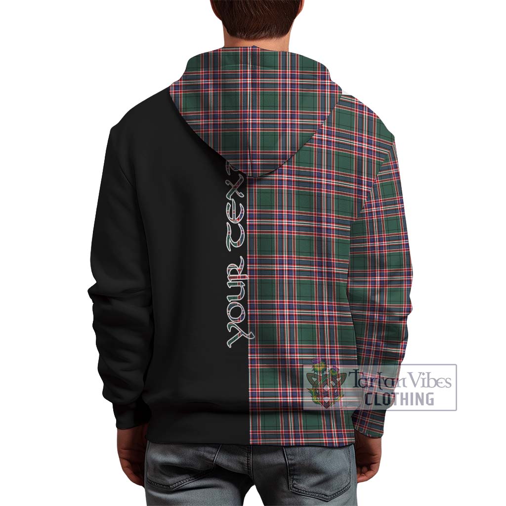 Tartan Vibes Clothing MacFarlane Hunting Modern Tartan Hoodie with Family Crest and Half Of Me Style