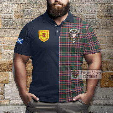 MacFarlane Hunting Modern Tartan Polo Shirt Alba with Scottish Lion Royal Arm Half Style