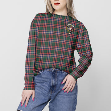 MacFarlane Hunting Modern Tartan Sweatshirt with Family Crest