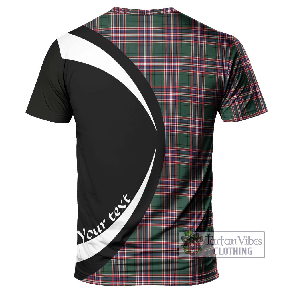 Tartan Vibes Clothing MacFarlane Hunting Modern Tartan T-Shirt with Family Crest Circle Style