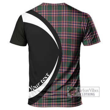 MacFarlane Hunting Modern Tartan T-Shirt with Family Crest Circle Style