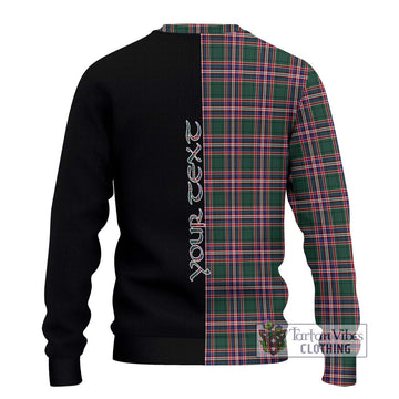 MacFarlane Hunting Modern Tartan Ugly Sweater with Family Crest and Half Of Me Style