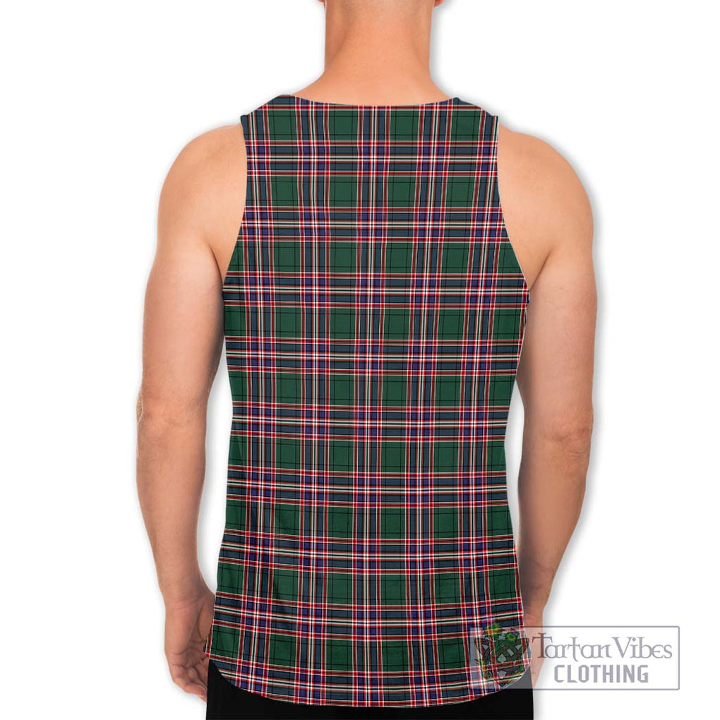 MacFarlane Hunting Modern Tartan Men's Tank Top with Family Crest DNA In Me Style - Tartanvibesclothing Shop