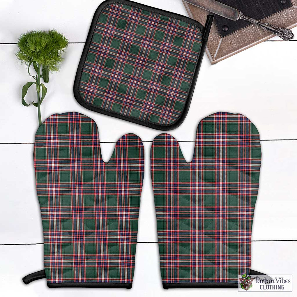 MacFarlane Hunting Modern Tartan Combo Oven Mitt & Pot-Holder Combo 1 Oven Mitt & 1 Pot-Holder Black - Tartan Vibes Clothing