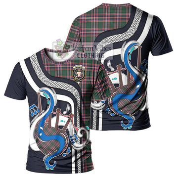 MacFarlane Hunting Modern Tartan T-Shirt with Epic Bagpipe Style