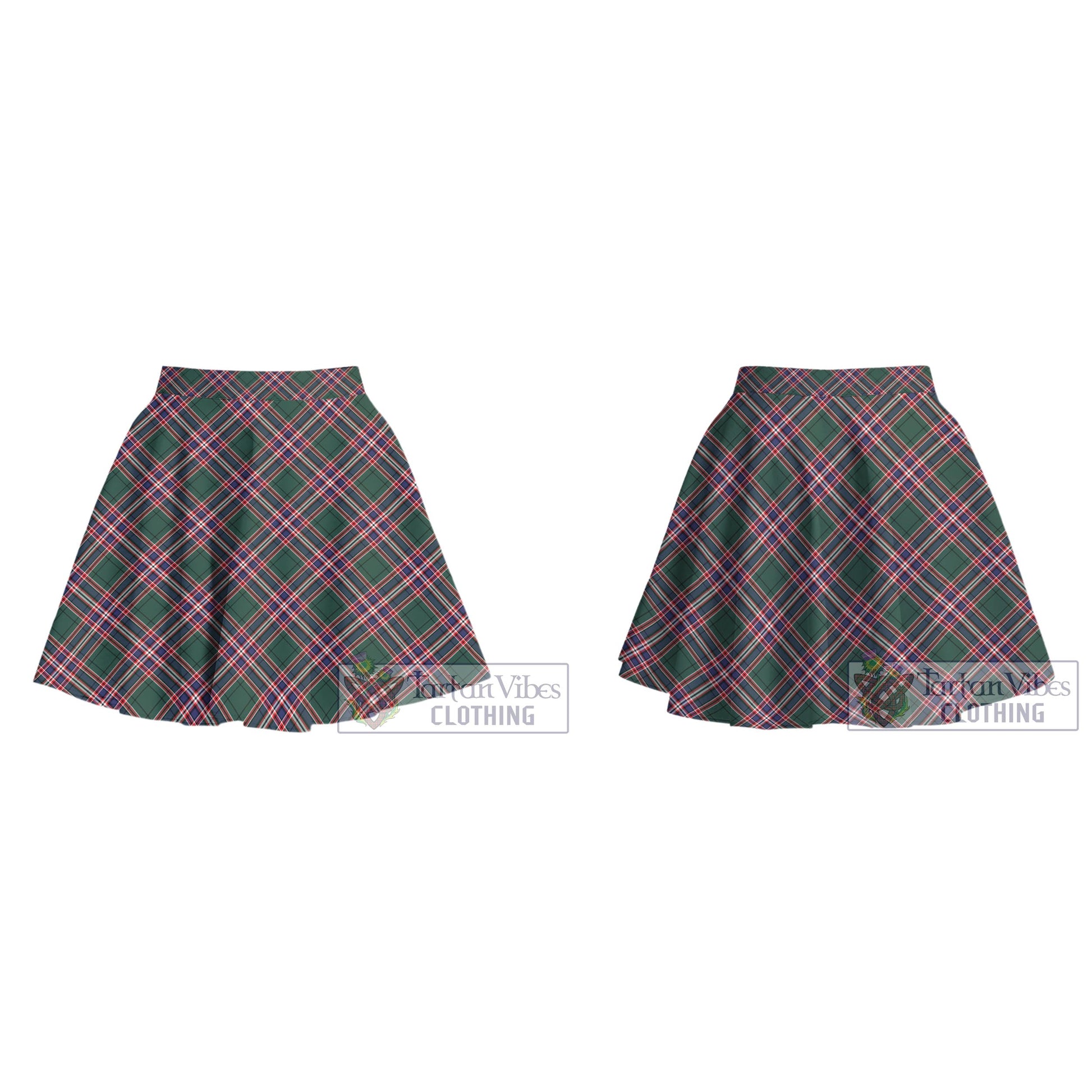 Tartan Vibes Clothing MacFarlane Hunting Modern Tartan Women's Plated Mini Skirt