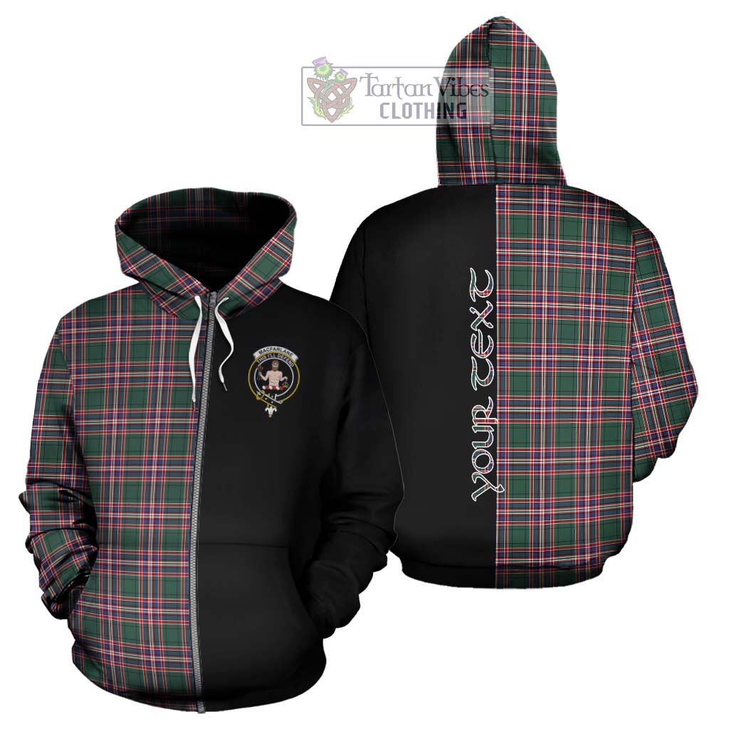 Tartan Vibes Clothing MacFarlane Hunting Modern Tartan Hoodie with Family Crest and Half Of Me Style