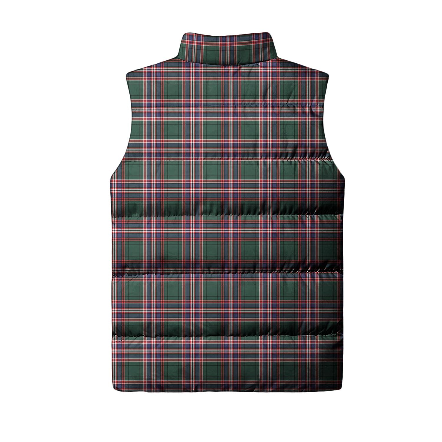 MacFarlane Hunting Modern Tartan Sleeveless Puffer Jacket with Family Crest - Tartanvibesclothing