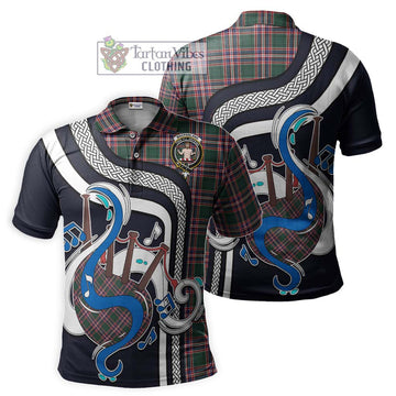 MacFarlane Hunting Modern Tartan Polo Shirt with Epic Bagpipe Style