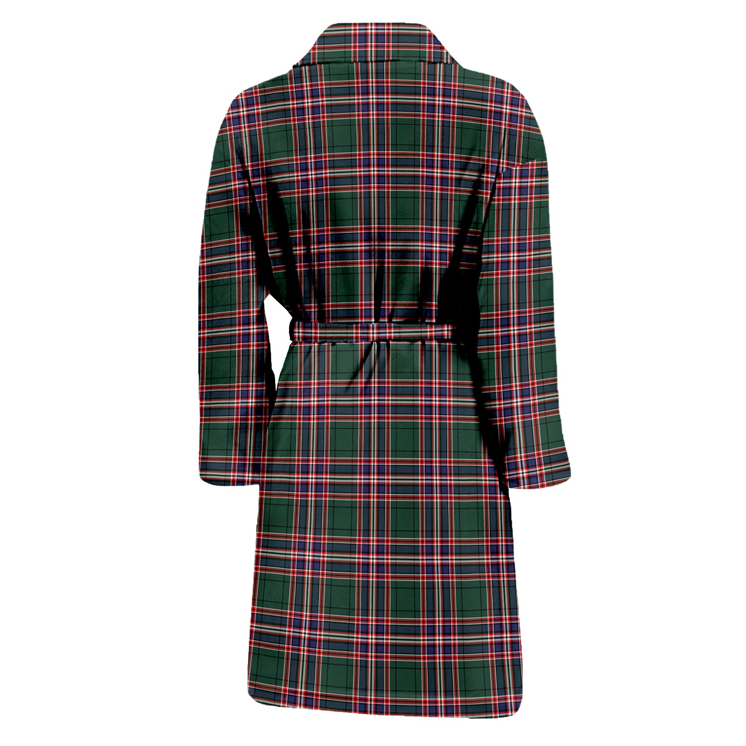 MacFarlane Hunting Modern Tartan Bathrobe with Family Crest - Tartan Vibes Clothing