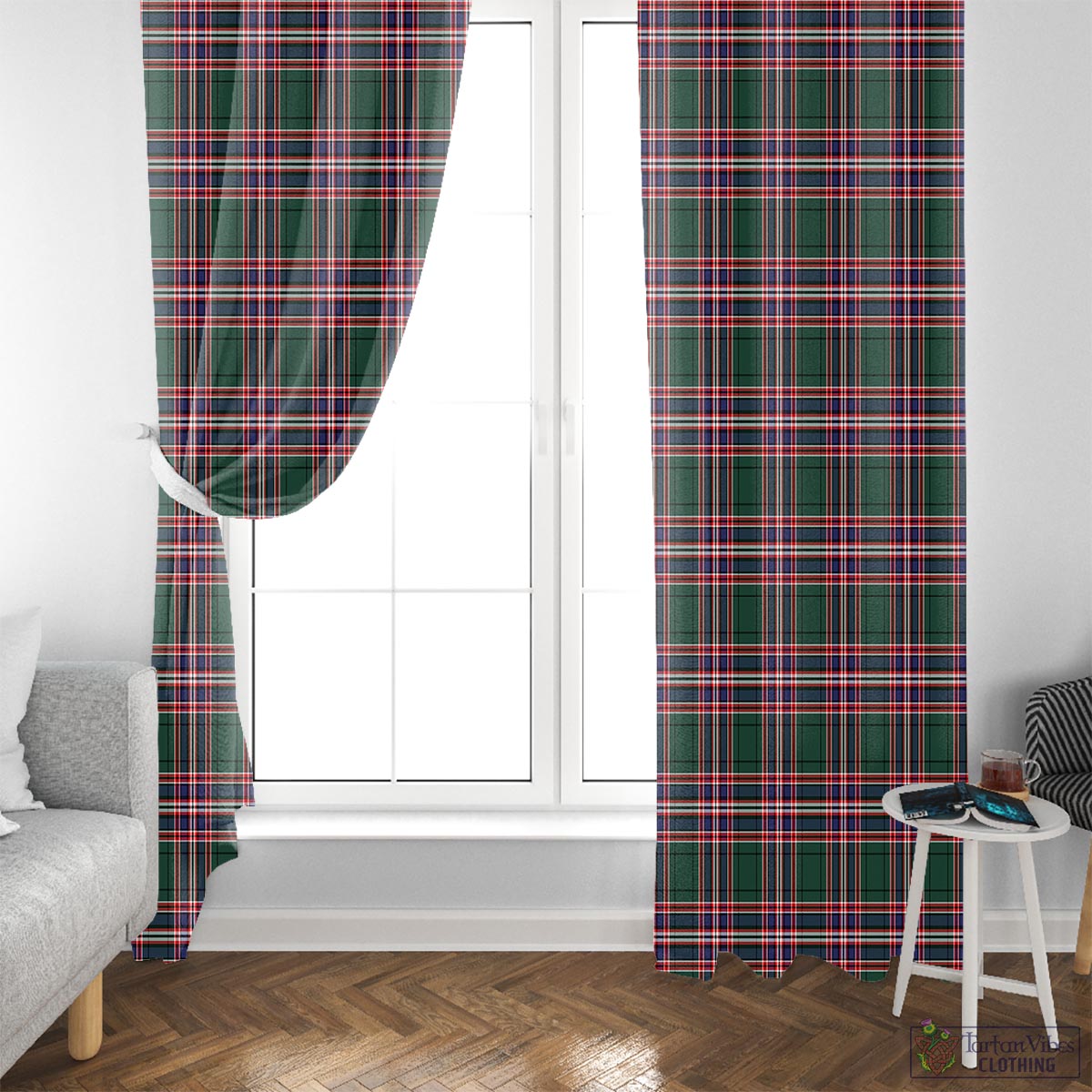 MacFarlane Hunting Modern Tartan Window Curtain