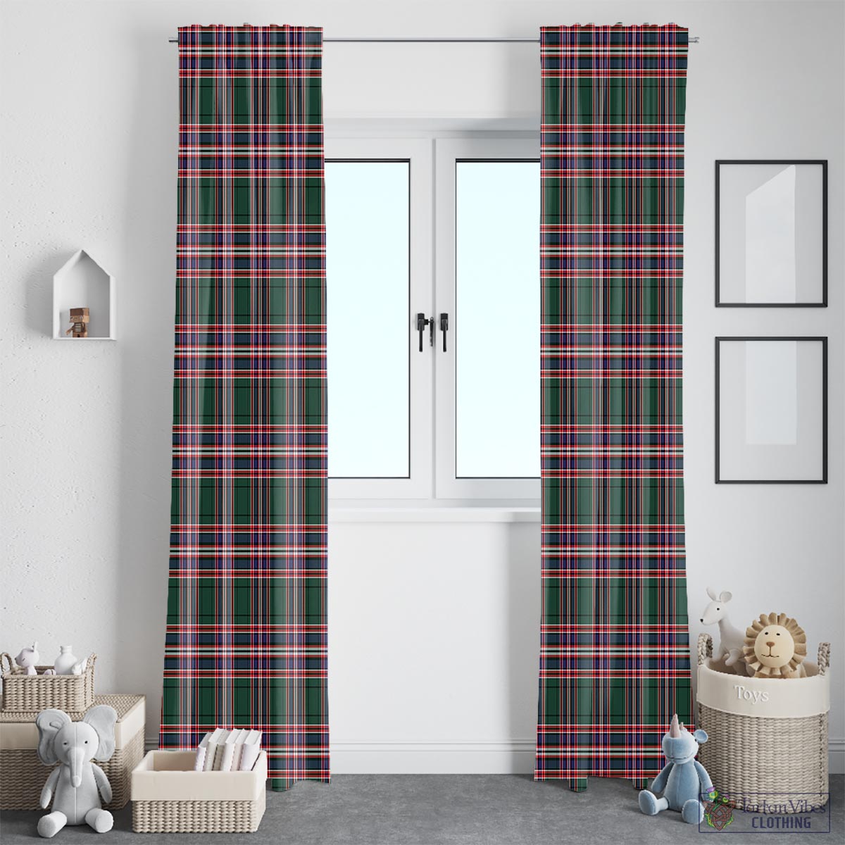 MacFarlane Hunting Modern Tartan Window Curtain