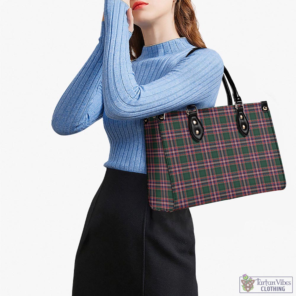Tartan Vibes Clothing MacFarlane Hunting Modern Tartan Luxury Leather Handbags